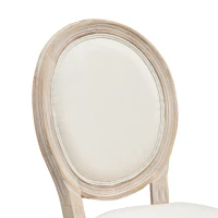 HOMCOM set van 2 eetkamerstoelen 49 cm x 56 cm x 96 cm(m-11)