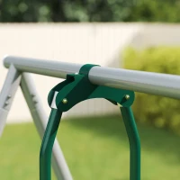 AIYAPLAY Telaio altalena 5 in 1 con scivolo e altalena nido, 382x196x203 cm(m-5)