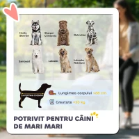 PawHut Cărucior Pliabil pentru Câini de Talie Mare cu Roți Detașabile, Pernă și Lese de Siguranță, 124x67x100 cm, Gri(m-4)