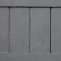 Outsunny Fir Wood Raised Rectangular 8 Compartment Plant Stand Dark Grey(m-9)