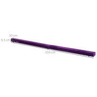 HOMCOM 2.1M 7FT Gymnastics Folding Balance Beam Home Gym Training Exercise Sports - Purple(m-3)
