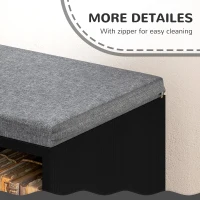 HOMCOM 2 Tier Modern Bookcase Bookshelf with Removable Cushions for Living Room(m-7)