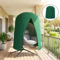 Outsunny 190 x Φ128cm Hanging Egg Chair Furniture Cover - Green(m-9)