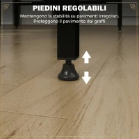 HOMCOM Set 5 Pezzi Tavolo Alto Sgabelli Stile Industriale, in Metallo e Legno, per Soggiorno e Cucina, Marrone Rustico(m-6)