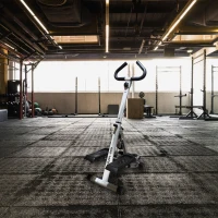 HOMCOM Stepper w/ Handle Hand Grip Workout Fitness Machine For Fitness Aerobic Exercise Home Gym Grey(m-2)