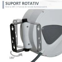 Durhand Furtun Automat 10.2 m – Montaj Pe Perete, Conexiune F3/8”(m-5)