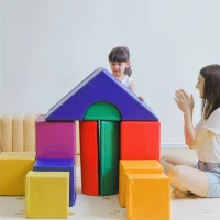 HOMCOM 11-Piece Soft Play Set Kids Foam Blocks, Toys for Climb and Crawl, Multicoloured(m-18)