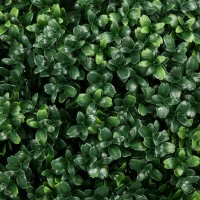 HOMCOM Artificial Boxwood Trees w/ Ground Stake, Set of 2 Ball Shaped Topiary Trees for Home Office & Living Room, UV Resistant(m-8)