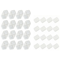 PawHut 16 pcs Filtre Fontaine Eau Chat, Distributeur d'Eau filtrante pour Chat et Chien, Triple Système de Filtration, Blanc