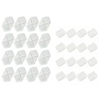 PawHut 16 pcs Filtre Fontaine Eau Chat, Distributeur d'Eau filtrante pour Chat et Chien, Triple Système de Filtration, Blanc(m-1)