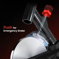 HOMCOM Indoor Upright Exercise Bike Machine, with Adjustable Seat, Resistance, Handlebar, LCD Display(m-7)