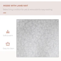 PawHut Foldable Pet Carrier for Small and Miniature Dogs, Portable Cat Carrier Soft Side Pet Travel Crate with Removable Mat, Storage Bags, Breathable Mesh Window 60 x 42 x 42cm - Red(m-6)