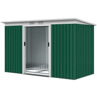 Outsunny 4ft x 9ft Steel Garden Tool Shed(m-11)