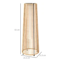 Outsunny Patio Garden Solar Powered Lights Woven Resin Wicker Lantern Auto On/Off(m-3)