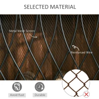 HOMCOM 3-Panel Fireplace Screen Heat Flame 126cm Metal Folding Protective Guard for Child Pet Home Spark Barrier with Mesh Pattern(m-6)