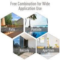 Outsunny Set of 2 Folding Garden Chairs - Metal Frame Outdoor Patio Park Dining Seats with Breathable Mesh Seat, Black(m-6)