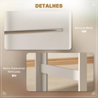 HOMCOM Mesa de Bar de Bistrô com 3 Prateleiras com Suporte Estilo Moderno para Cozinha e Sala de Jantar 112x57x106 cm Branco(m-6)