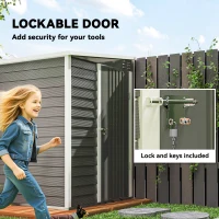 Metalowy domek narzędziowy 2,3m² z fundamentem, 142x184cm(m-6)