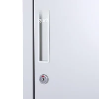 Vinsetto Dulap Metalic Haine – 4 Rafturi, 2 Usi, Gri 38×46×180 cm(m-9)