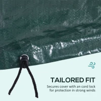 Outsunny Garden Furniture Cover, Waterproof Anti-UV Large Protective Patio Set Covers, 235 x 190 x 90cm, Green(m-6)