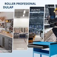 Durhand Carucior Scule 82×35×76 cm – Cu Sertar, Maner & 3 Rafturi(m-7)