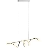 HOMCOM Pendant Light with 3 Colour Temperatures - Silver Tone(m-11)