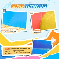 Outsunny Bouncy Castle Inflatable Trampoline Slide Pool Rocket Design 3.4 x 2.8 x 1.85m(m-6)