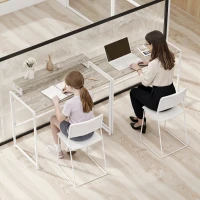 HOMCOM Birou Pliabil Economisitor de Spațiu cu Stand pentru Monitor Detașabil, 100x48x87,5 cm, Lemn(m-8)