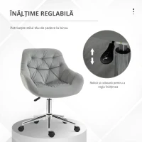 Vinsetto scaun ergonomic de birou, 59x58x80-90 cm, gri(m-7)