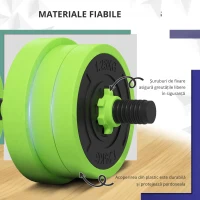 SportNow Set Gantere Reglabile – 4-in-1 cu Bara & Kettlebell(m-4)