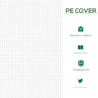 Outsunny Mini Sera Portabila – 180×90×90 cm, cu Usi cu Fermoar(m-7)