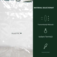 Outsunny Mini Sera de Gradina cu Invelis din Plastic(m-6)