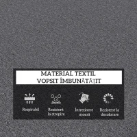 Outsunny Set 2 Perne pentru Șezut și Spătar, Perne pentru Scaune de Interior și Exterior, Gri(m-3)