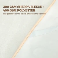 HOMCOM Koc grzewczy z podwójną kontrolą 160 x 140 cm, maszynowo pralny, z 5 poziomami ogrzewania, timerem 10h, zabezpieczeniem przed przegrzaniem(m-4)