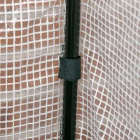 Outsunny Pat pentru Grădină Ridicat cu Acoperiș din PE, Jardinieră Ridicată din Brad cu 4 Găuri de Drenaj, pentru Flori și Legume, pentru Grădină, Balcon, 121x55x117 cm, Gri Închis(m-8)