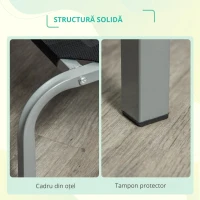 PawHut Saltea pentru caini pentru spatii interioare si exterioare Capacitate de pana la 32kg cu material care permite trecerea aerului 130x90x20cm negru(m-7)