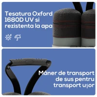 Outsunny Set de saci pentru pavilioane, 4 bucăți, 48 kg, fără nisip, cu curele de fixare, rezistent la intemperii, Negru(m-7)