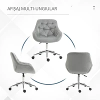 Vinsetto scaun ergonomic de birou, 59x58x80-90 cm, gri(m-6)