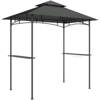 Outsunny Pawilon grillowy z LED, wodoodporny, ognioodporny, 240x150 cm