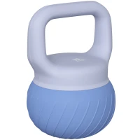 SPORTNOW Kettlebell 10 kg, haltere com pega ergonómica antiderrapante, peso em formato de bola, musculação, treino, Azul(m-1)