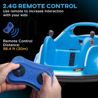 Elektro Bumper Car 12V dla dzieci, zdalne sterowanie, Niebieski(m-5)