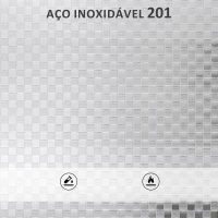 HOMCOM Carrinho Auxiliar com Rodas de Aço Inoxidável de 3 Níveis com Prateleira Ajustável 2 Rodas com Travão 60x35x77 cm Prateado(m-7)