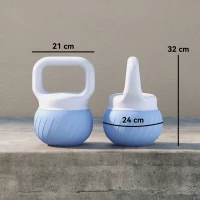 SPORTNOW Kettlebell 10 kg con impugnatura ergonomica antiscivolo, Blu(m-3)