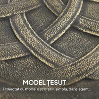 Outsunny Bază Rotundă pentru Umbrelă cu Roți, Bază Ponderată de 20 kg din Rășină, Suport pentru Umbrele de 3,3 cm/3,8 cm/4,8 cm pentru Exterior, Grădină, Piscină, Bronz(m-7)