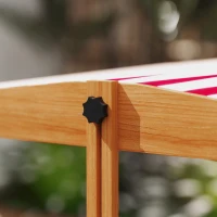 Outsunny Caixa de Areia de Madeira para Crianças com Toldo Regulável e Brinquedos de Cozinha para Crianças de 3-7 Anos 114x110x110 cm Vermelho(m-9)