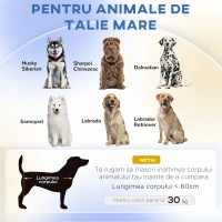 PawHut Canapea pentru câini de talie mare cu pernă detașabilă, din poliester și lemn, 98x67x25 cm, gri(m-4)