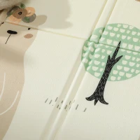 AIYAPLAY Covor pentru Copii 0-6 Ani cu Tematică de Pădure, cu Suprafață Impermeabilă din XPE, Multicolor, 196x176x1,5 cm(m-9)