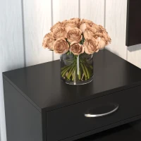 HOMCOM Conjunto de Recibidor de Entrada con Espejo Perchero y Zapatero Muebles de Recibidor de 2 Piezas con 6 Ganchos Negro(m-9)