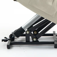 HOMCOM Poltrona Alzapersona Small Elettrica Reclinabile con Telecomando e Tasca Tessuto, 150kg, Beige(m-10)