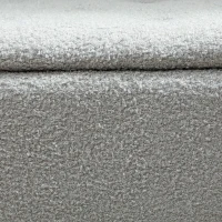 HOMCOM Banco de Armazenamento em Borrego Capacidade 47L Tampa Abatível e Pés de Madeira de Borracha Carga 120 kg 95x38x45 cm Cinza(m-9)